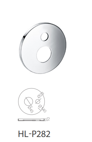 Double Hole Stainless Steel Faucet Escutcheon