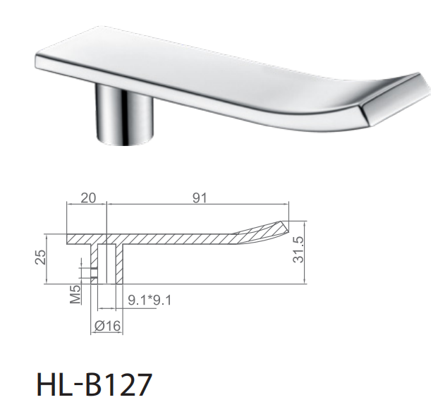 91mm Long Faucet Handle