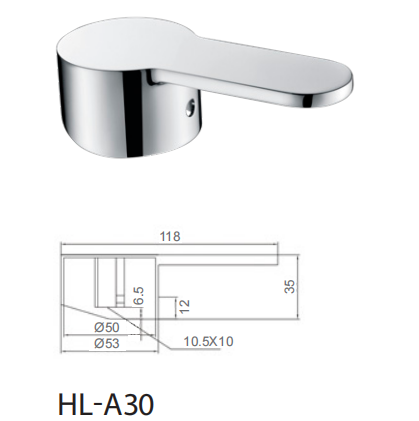 118mm Uzun Faucet Handle