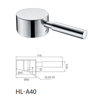 116mm Long Faucet Handle