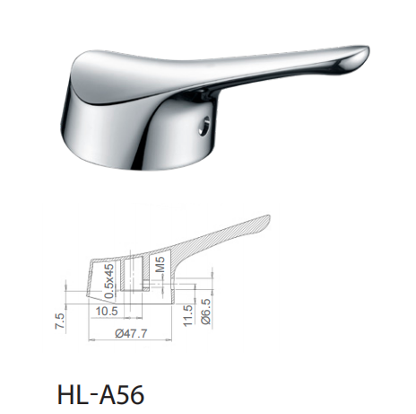 Alloy Zinc Sink Mixer Handle for Kitchen Sink