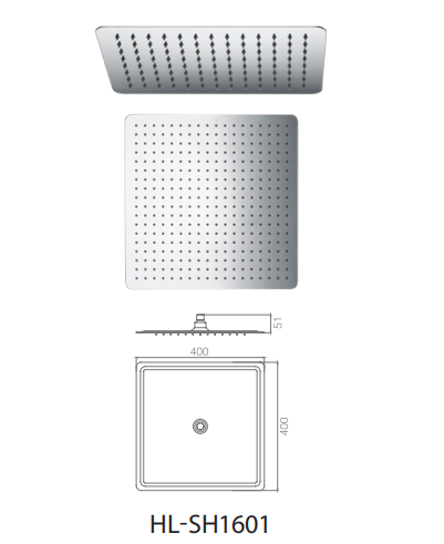 400*400mm Square Shower Top Spray