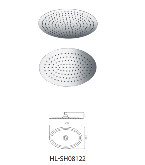 Large Rainfall Shower Head